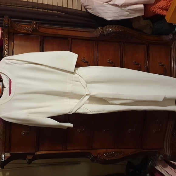 Madewell Pants - Madewell Cream Jumpsuit W/Waist Tie sz 10